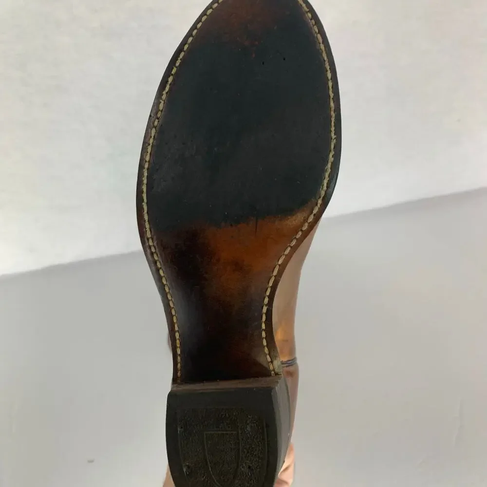 Texas Brand Western Cowboy Boots Brown Men's Size 9M